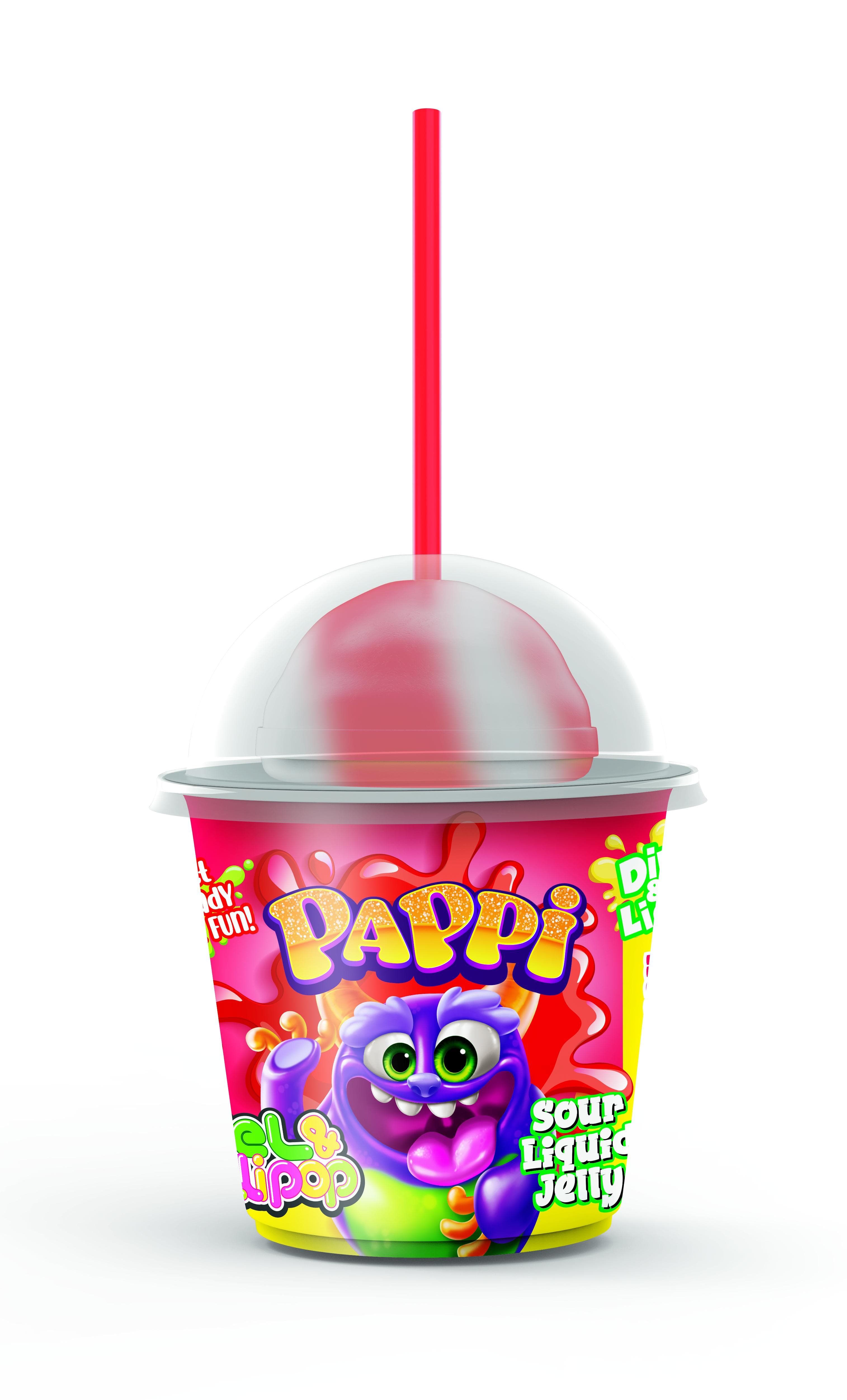 Pappi Gel Lollipop Red Bucket